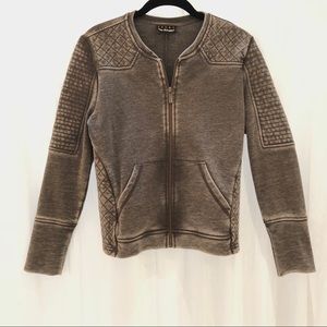 The Kooples Sport moto jacket/ sweatshirt